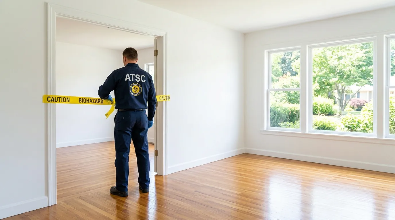 Certified biohazard cleanup crew performing Decomposition Cleanup in Rogers Park
